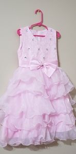 Mannat Fashion Ployester Baby Girl Birthday Dress